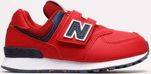 Czerwone buty sportowe dziecięce New Balance na rzepy 574