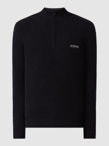 Czarny sweter Napapijri ze stójką
