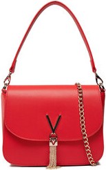 Czerwona torebka Valentino średnia matowa na ramię
