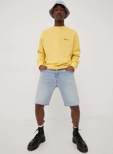 Żółta bluza Element z bawełny w stylu casual