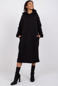 Czarna sukienka 5.10.15 w stylu casual z długim rękawem