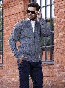 Sweter M. Lasota w stylu casual ze stójką