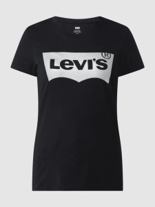 T-shirt Levis z bawełny z okrągłym dekoltem z krótkim rękawem