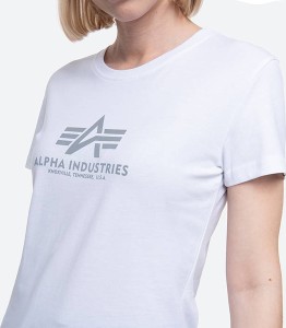 Bluzka Alpha Industries z krótkim rękawem z okrągłym dekoltem