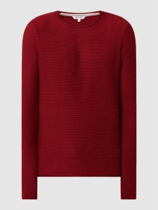 Czerwony sweter Review z bawełny