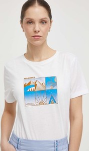 T-shirt Mammut z nadrukiem z bawełny z krótkim rękawem