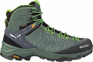 Zielone buty trekkingowe Salewa