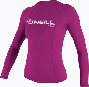 Różowa bluzka O'Neill w stylu casual z okrągłym dekoltem