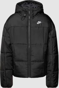 Czarna kurtka Nike krótka w stylu casual