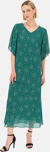 Sukienka POTIS & VERSO w stylu casual z tkaniny z dekoltem w kształcie litery v