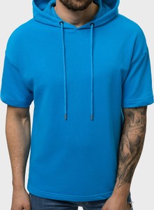 Niebieska bluza Ozonee w młodzieżowym stylu z bawełny