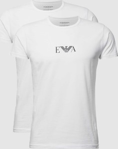 Emporio Armani T-shirt z nadrukiem z logo w zestawie 2 szt.
