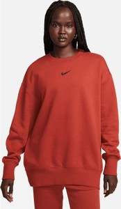 Czerwona bluza Nike z bawełny