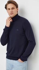 Granatowy sweter Lacoste w stylu casual