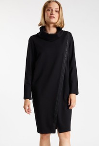 Czarna sukienka Monnari z długim rękawem mini