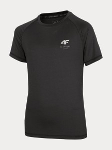 Czarna koszulka dziecięca 4F dla chłopców
