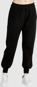 Czarne spodnie sportowe Alexander McQueen z dresówki