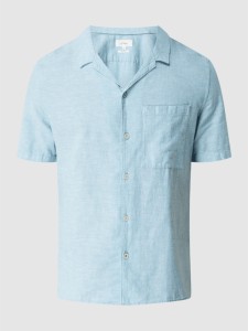 Niebieska koszula S.Oliver z bawełny w stylu casual z krótkim rękawem