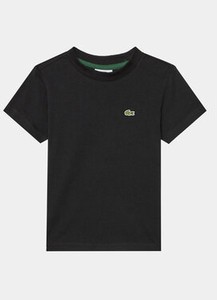 Czarna koszulka dziecięca Lacoste z krótkim rękawem dla chłopców