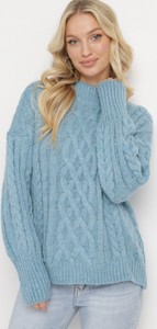 Niebieski sweter born2be