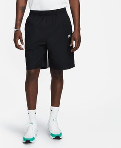 Czarne spodenki Nike z tkaniny w sportowym stylu