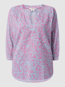 Bluzka Esprit w stylu casual z dekoltem w kształcie litery v z bawełny