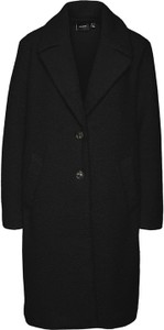Czarny płaszcz Vero Moda w stylu casual bez kaptura