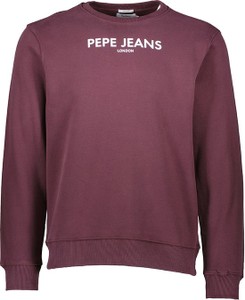 Czerwona bluza Pepe Jeans z bawełny