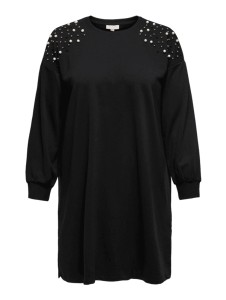 Czarna sukienka Only mini w stylu casual z długim rękawem