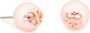 Kolczyki TORY BURCH - Crystal Pearl Stud Earring 11165514 Rose/Rose Gold 657