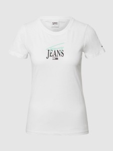 T-shirt Tommy Jeans w młodzieżowym stylu z krótkim rękawem