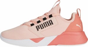 Różowe buty sportowe Puma z płaską podeszwą w sportowym stylu sznurowane