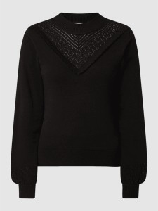 Czarny sweter Object w stylu casual