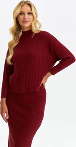 Czerwony sweter Top Secret w stylu casual