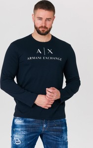 Koszulka z długim rękawem Armani Exchange z długim rękawem w młodzieżowym stylu
