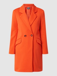 Pomarańczowy płaszcz Montego z bawełny
