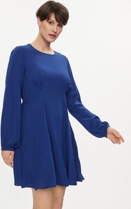 Niebieska sukienka Vero Moda w stylu casual z długim rękawem mini