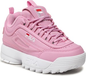 Różowe buty sportowe dziecięce Fila dla dziewczynek