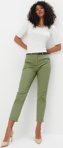 Zielone spodnie Mohito z bawełny