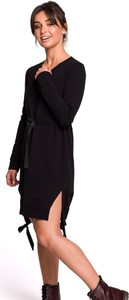 Czarna sukienka Be mini w stylu casual