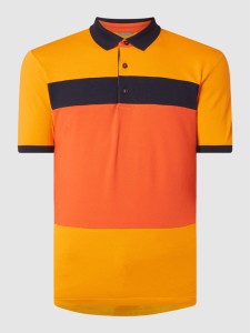 Pomarańczowa koszulka polo Pierre Cardin z bawełny