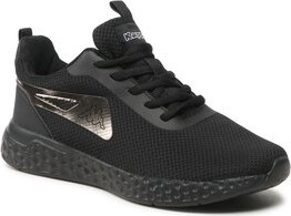 Czarne buty sportowe Kappa sznurowane w sportowym stylu