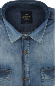 Koszula Redpolo z krótkim rękawem z jeansu