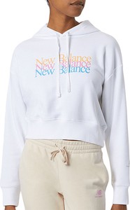 Bluza New Balance z kapturem w sportowym stylu z bawełny