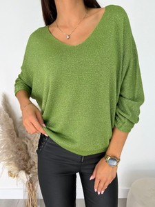 Moda Swetry Swetry oversize Monki Sweter oversize br\u0105zowy-w kolorze bia\u0142ej we\u0142ny W stylu casual 