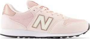 Różowe buty sportowe New Balance z płaską podeszwą sznurowane