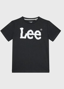 Czarna koszulka dziecięca Lee dla chłopców