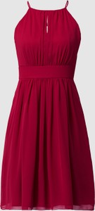 Czerwona sukienka Swing z szyfonu
