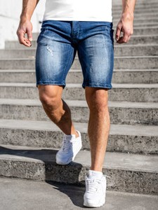 Bershka Jeansowe szorty niebieski W stylu casual Moda Jeansowe szorty Krótkie spodnie 