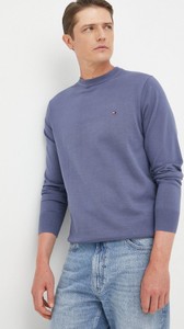 Sweter Tommy Hilfiger z okrągłym dekoltem z dzianiny w stylu casual